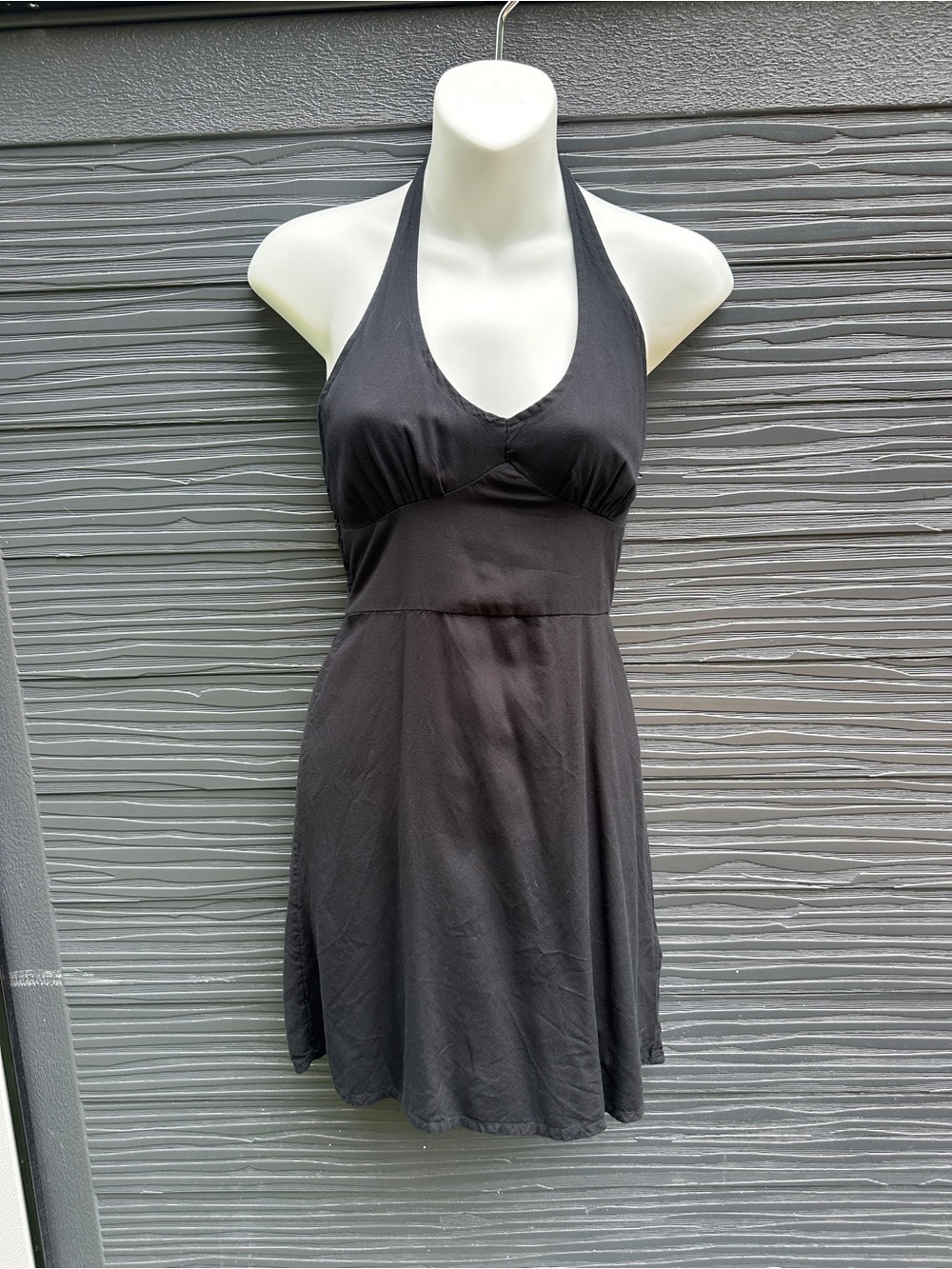 Hollister Black Halter Babydoll Dress Small